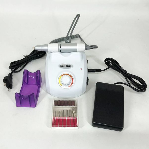 Фрезер для маникюра и педикюра Drill Pro Nail Drill, 30000 об/мин, фрезер для ногтей. Цвет: белый 00015218 фото