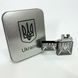 Дуговая электроимпульсная USB зажигалка Украина металлическая коробка HL-446. Цвет: черный 00023031 фото 12