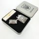 Дуговая электроимпульсная USB зажигалка Украина металлическая коробка HL-446. Цвет: черный 00023031 фото 14