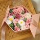 Подарунковий набір троянд Forever I love you букет в коробці, ручної роботи, рожевий 00024610 фото 1