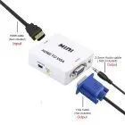 Переходник VGA на HDMI конвертер для ПК, ноутбука, видео регистратора адаптер преобразователь с аудио и внешним питанием HDMI - VGA VGA2HDMI(4272) 00017409 фото