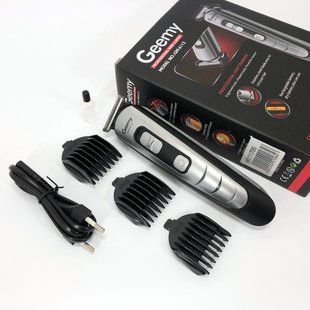 Машинка для стрижки волос Gemei GM-6113 аккумуляторная, Практичная машинка для стрижки. Цвет: черный 00015168 фото