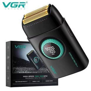 Электробритва VGR V-378 BLACK шейвер, двойное лезвие, регулировка мощности 7000-9000 RPM. Цвет: черный 00015241 фото