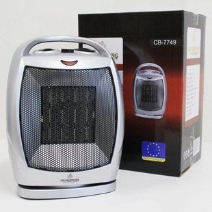 Обігрівач керамічний тепловентилятор Crownberg CB-7749 з таймером, вітродуйка електрична 00013686 фото