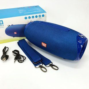 Портативна Bluetooth колонка TG534 SD IPX5 з ремінцем, портативна колонка блютус. Колір: синій 00017770 фото