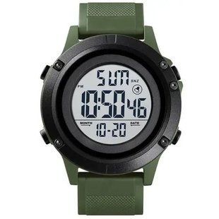 Часы наручные мужские SKMEI 1508AGWT ARMY GREEN-WHITE, Водонепроницаемые мужские часы. Цвет: зеленый 00022042 фото