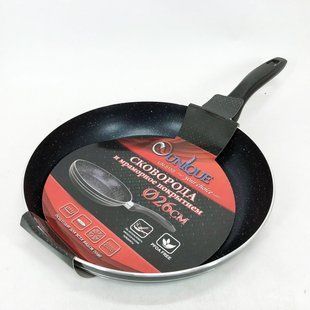 Сковорода UNIQUE UN-5155 26 см с антипригарным покрытием и эргономичной бакелитовой ручкой 00019022 фото