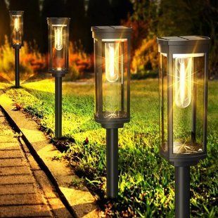 Комплект світильників для газону Solar Lawn Light Shinedo Y246 warm white комплект 2 шт 00012933 фото