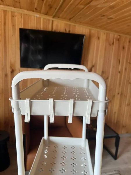 Этажерка на колесах 4 полки напольная белая Storage rack AND906 00013744 фото