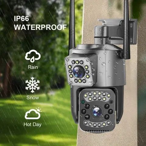 Уличная WIFI камера видеонаблюдения поворотная Smart Home Camera SC03 V380 Pro на два объектива 00024401 фото