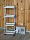 Этажерка на колесах 4 полки напольная белая Storage rack AND906 00013744 фото 1