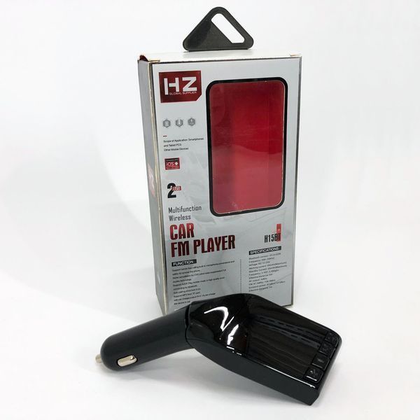 Автомобільний FM трансмітер модулятор H15 Bluetooth MP3, FM модулятор usb. Колір: чорний 00016769 фото