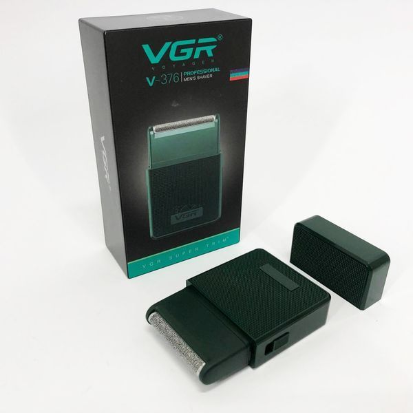 Електробритва VGR V-376 GREEN шейвер, Професійний шейвер-електробритва, Портативна бритва 00015343 фото
