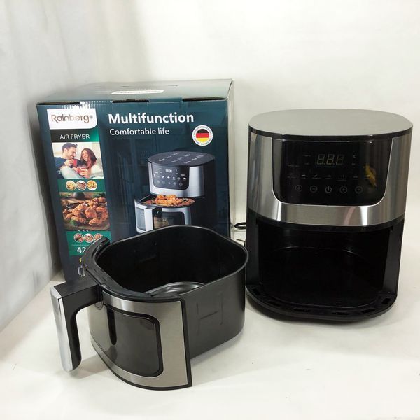 Аэрогриль Rainberg RB-2268 4200W аэрофритюрница безмасляная без масла с регулировкой температуры 8 л 00019408 фото