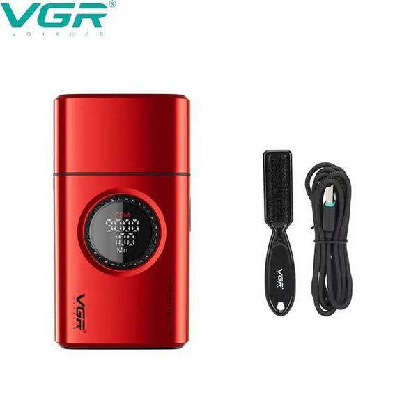 Електробритва VGR V-377 RED шейвер, Електрична акумуляторна бритва для гоління, шейвер чоловічий 00014785 фото