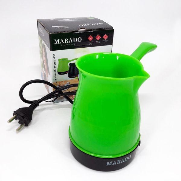 Электрическая турка с автоотключением при закипании для кофе Marado MA-1625. Цвет: зеленый 00019096 фото
