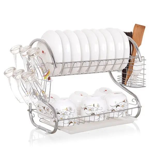 Стойка для хранения посуды kitchen storage rack, сушилка для посуды 00021816 фото