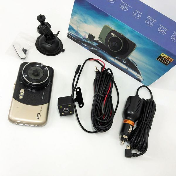 Автомобільний відеореєстратор X600 LCD 4 Angel Lens камери 1080P Full HD TF 00016802 фото