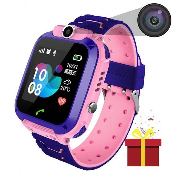 Дитячий Смарт Годинник Smart Baby Watch Q12 SIM /Bluetooth /LBS/GPS. Колір: рожевий 00022485 фото