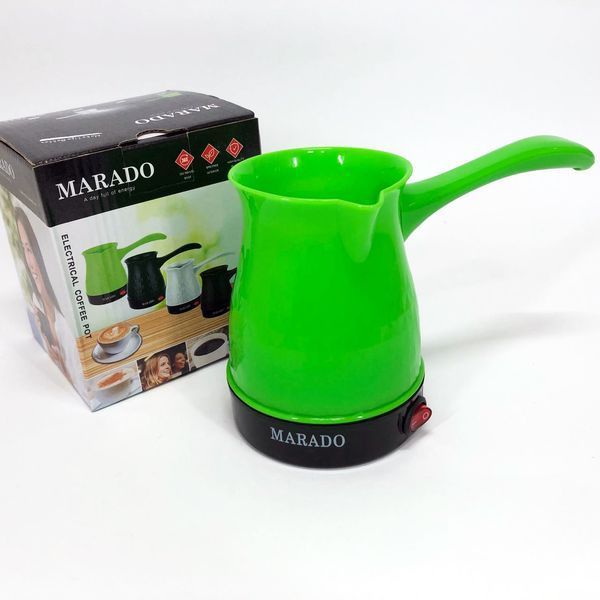 Электрическая турка с автоотключением при закипании для кофе Marado MA-1625. Цвет: зеленый 00019096 фото