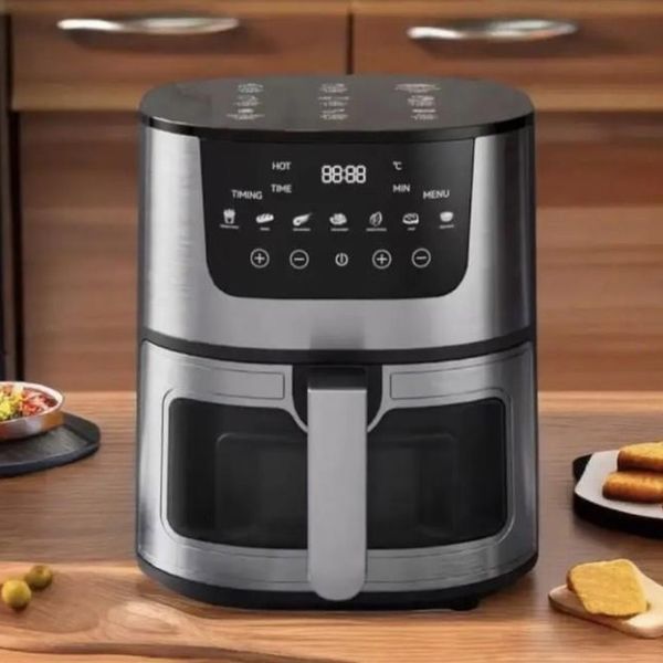 Аэрогриль Rainberg RB-2268 4200W аэрофритюрница безмасляная без масла с регулировкой температуры 8 л 00019408 фото