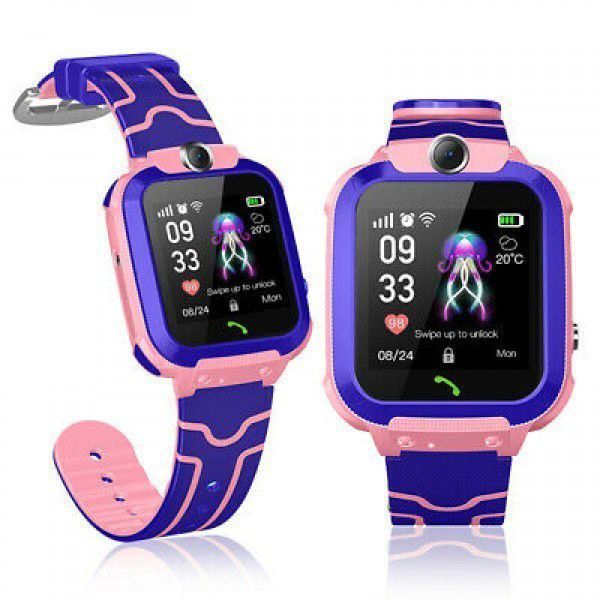 Дитячий Смарт Годинник Smart Baby Watch Q12 SIM /Bluetooth /LBS/GPS. Колір: рожевий 00022485 фото