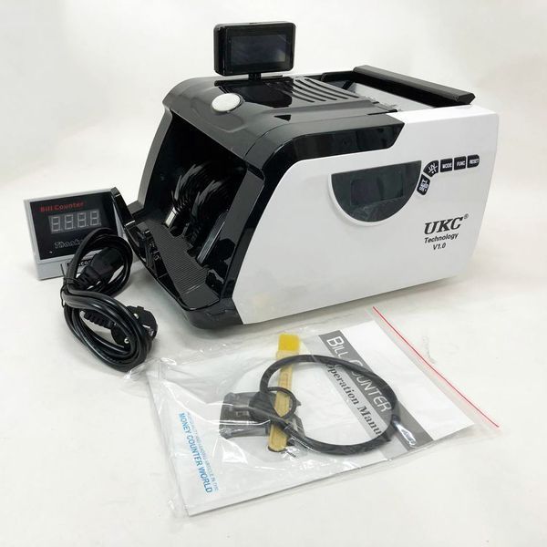 Счетная машинка для денег, счетчик банкнот Bill Counter GR-6200 c детектором UV, проверять деньги 00012550 фото