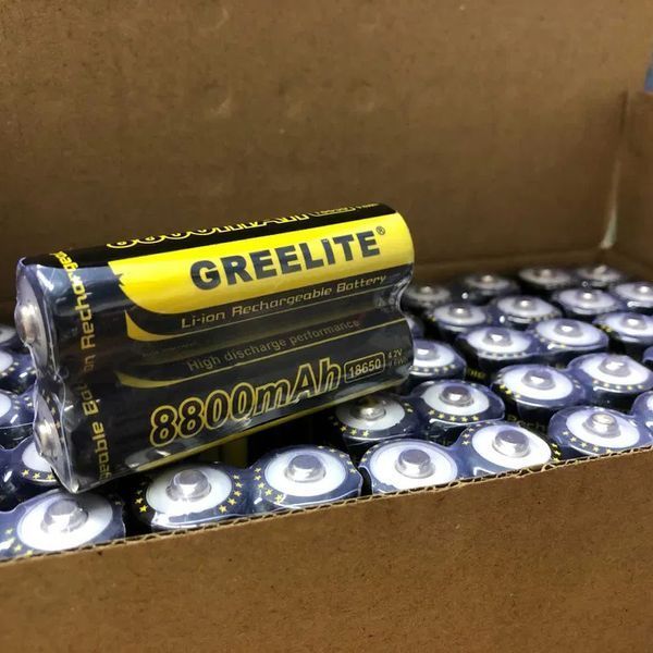 Аккумулятор (1шт) 18650 Greelite 4.2V 9.6Wh Li-ion батарейка для фонарика 00022863 фото