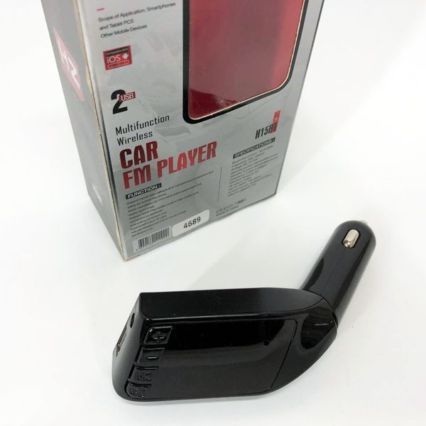 Автомобільний FM трансмітер модулятор H15 Bluetooth MP3, FM модулятор usb. Колір: чорний 00016769 фото