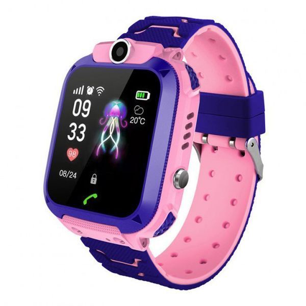 Дитячий Смарт Годинник Smart Baby Watch Q12 SIM /Bluetooth /LBS/GPS. Колір: рожевий 00022485 фото