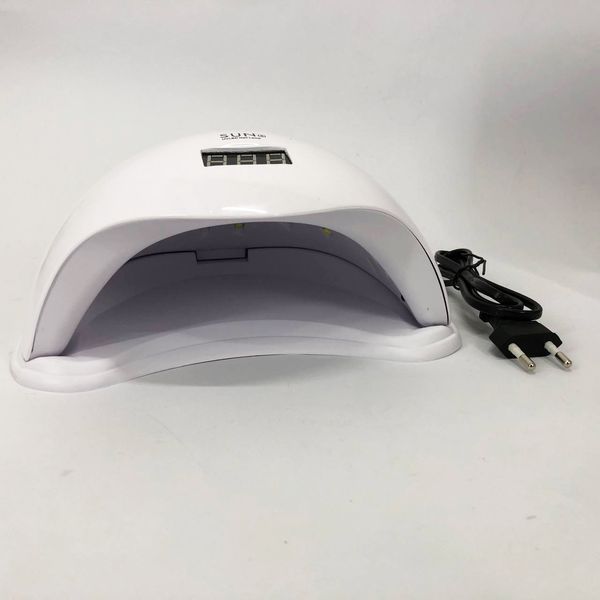 Лампа для манікюру Sun 5 nail lamp FD93-1 led для сушіння гель лаку з таймером для домашнього використання 00014477 фото