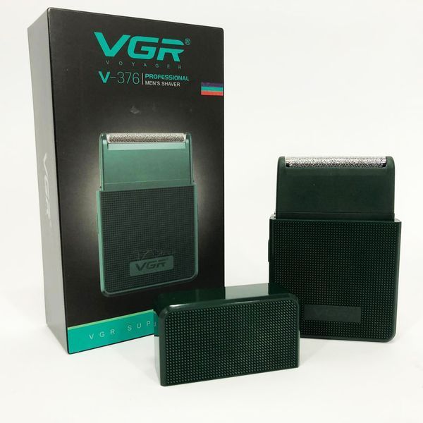 Електробритва VGR V-376 GREEN шейвер, Професійний шейвер-електробритва, Портативна бритва 00015343 фото