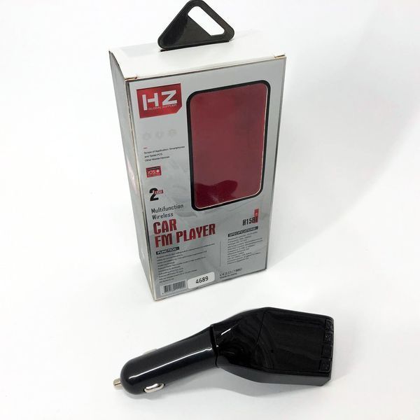 Автомобільний FM трансмітер модулятор H15 Bluetooth MP3, FM модулятор usb. Колір: чорний 00016769 фото
