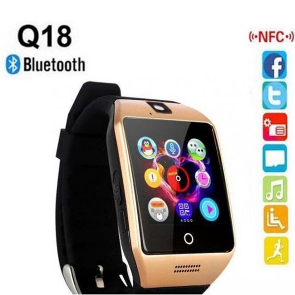 Смарт-годинник Smart Watch Q18. Колір: золотий 00022450 фото