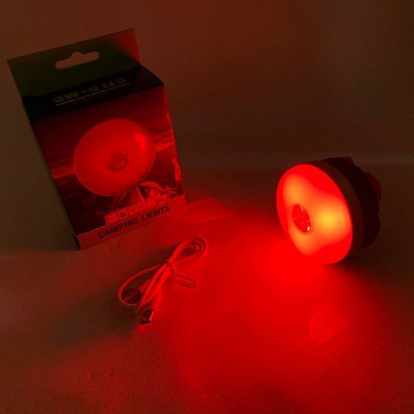 Светодиодный кемпинговый фонарь YD-7-7SMD с функцией Power Bank белый красный свет 00023207 фото