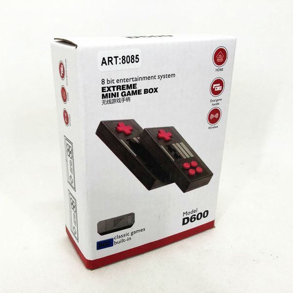 Приставка игровая Mini Game Box D600 HDMI игровая консоль, приставка 8 бит для детей, приставки денди 00015803 фото