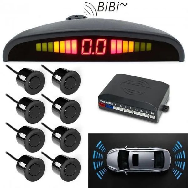 Парктроники для авто Car Radar parking на 8 датчиков Парковочная система для любого авто Радар для парковки 00017135 фото
