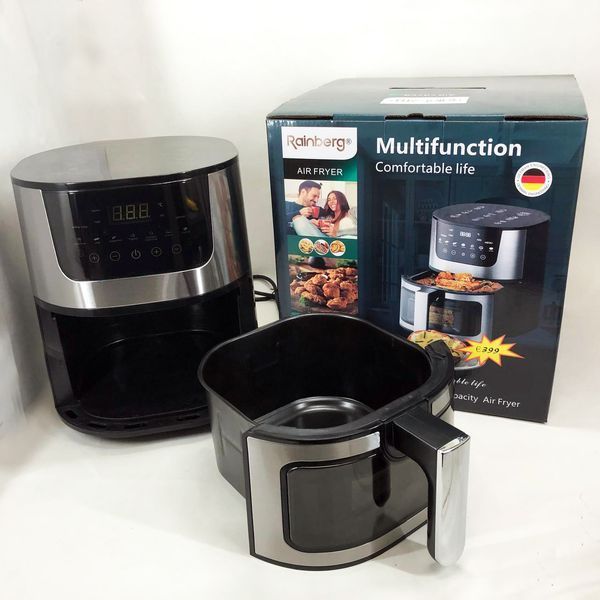 Аэрогриль Rainberg RB-2268 4200W аэрофритюрница безмасляная без масла с регулировкой температуры 8 л 00019408 фото