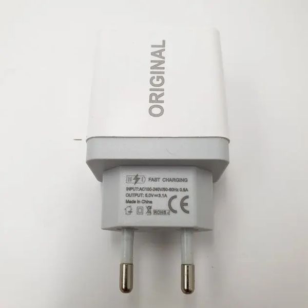 Адаптер (А-14) 220v 2 usb with digital display CX QC03 00017495 фото