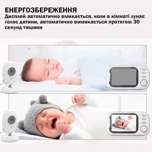 Видеоняня с дисплеем для мамы и детей для наблюдения камера и аудио связь ABM600 00017348 фото