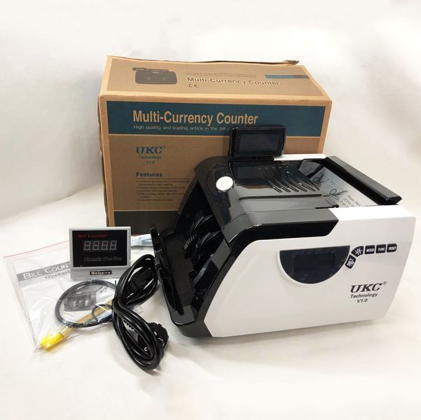 Счетная машинка для денег, счетчик банкнот Bill Counter GR-6200 c детектором UV, проверять деньги 00012550 фото