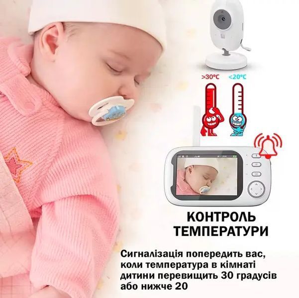 Видеоняня с дисплеем для мамы и детей для наблюдения камера и аудио связь ABM600 00017348 фото