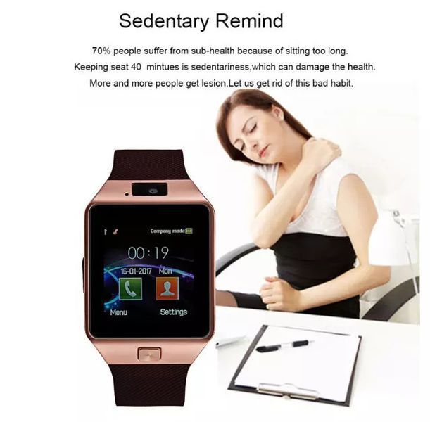 Смарт-годинник Smart Watch Q18. Колір: золотий 00022450 фото