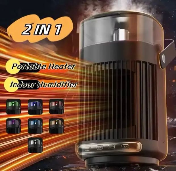 Портативний обігрівач з зволожувачем повітря Healting Humidifier 00018500 фото