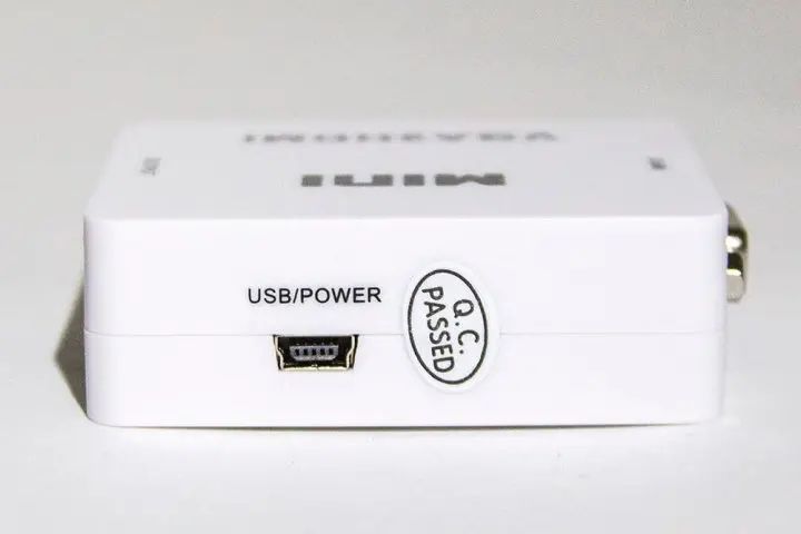 Переходник VGA на HDMI конвертер для ПК, ноутбука, видео регистратора адаптер преобразователь с аудио и внешним питанием HDMI - VGA VGA2HDMI(4272) 00017409 фото