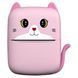 Портативний дитячий термопринтер з Bluetooth A8 Cat міні принтер для телефону Pink 00016327 фото 9