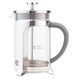 Френч прес Well Done WD-8016B з ручкою soft-touch 600 мл, Френч прес скляний на кухню 00019125 фото 1