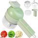 Ручной измельчитель для овощей 4в1 Food Chopper / Электрическая кухонная овощерезка / Мини блендер-слайсер 00020590 фото 5