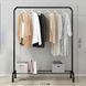 Одинарная стойка для одежды черного цвета Double floor Hanger 00013813 фото 2