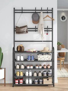 Универсальная вешалка для одежды New simple floor clothes rack 5 полок 00014023 фото